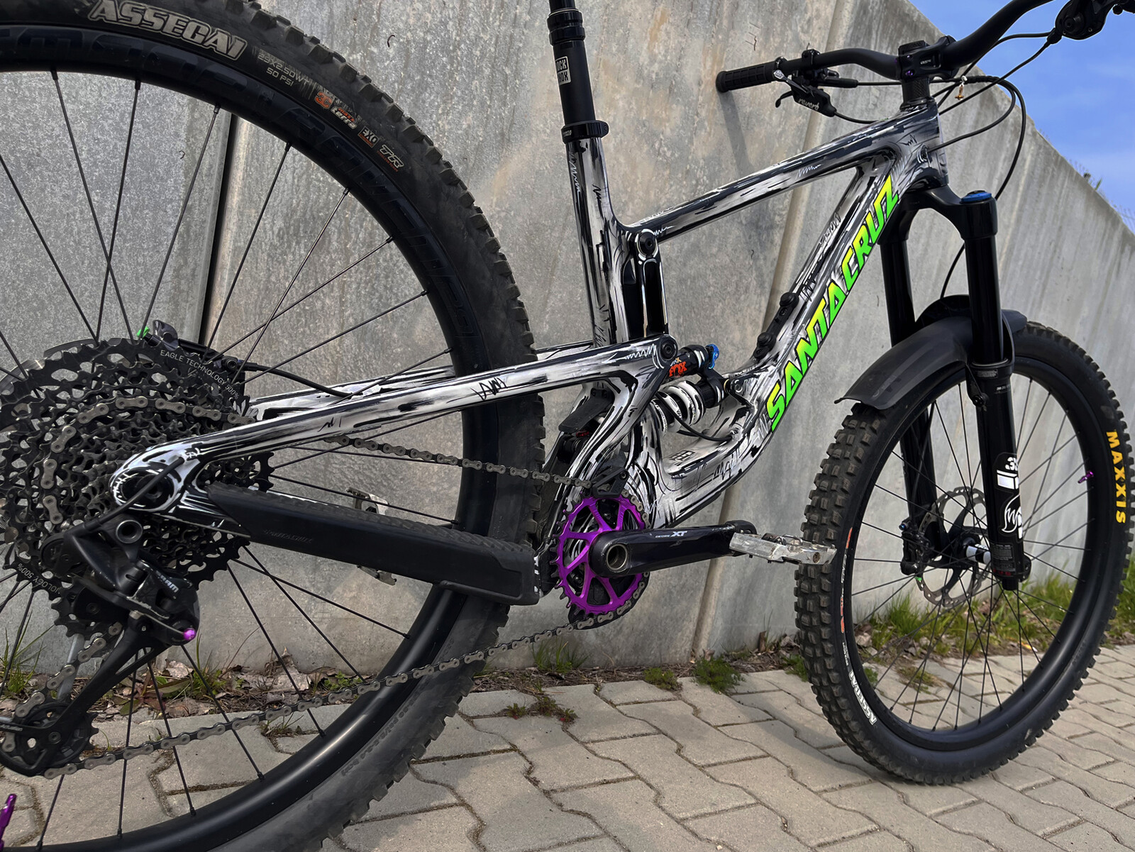 Santa Cruz Megatower C comic custom paint - TeHa's Bike